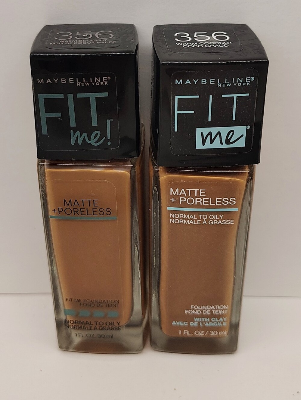 Maybelline Fit Me Matte  Poreless Foundation   Warm Coconut Brown # 356 New